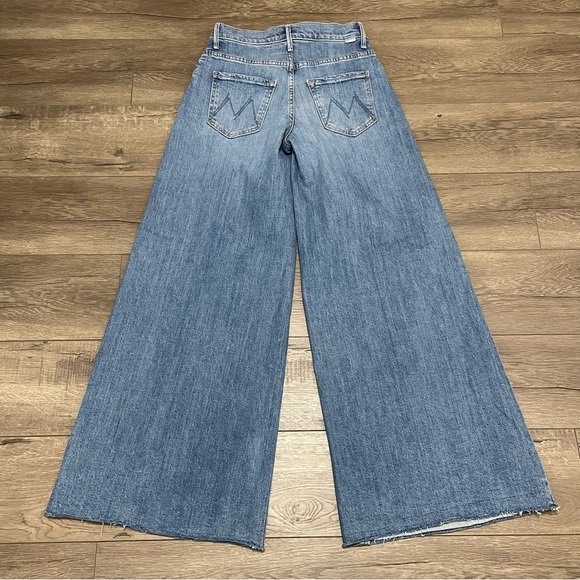 Mother The Swisher Sneak Fray Boogie Down Super Wide Leg Jean Sz 25 NWOT - Picture 3 of 14